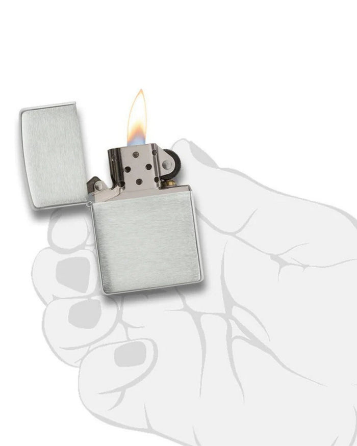 Zippo Sterling Satinato (spazzolato) Argento Unisex 4