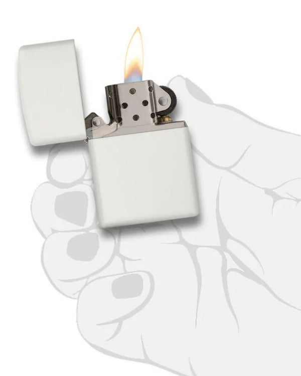 Zippo Antivento Ricaricabile Made In Usa Bianco Unisex-2