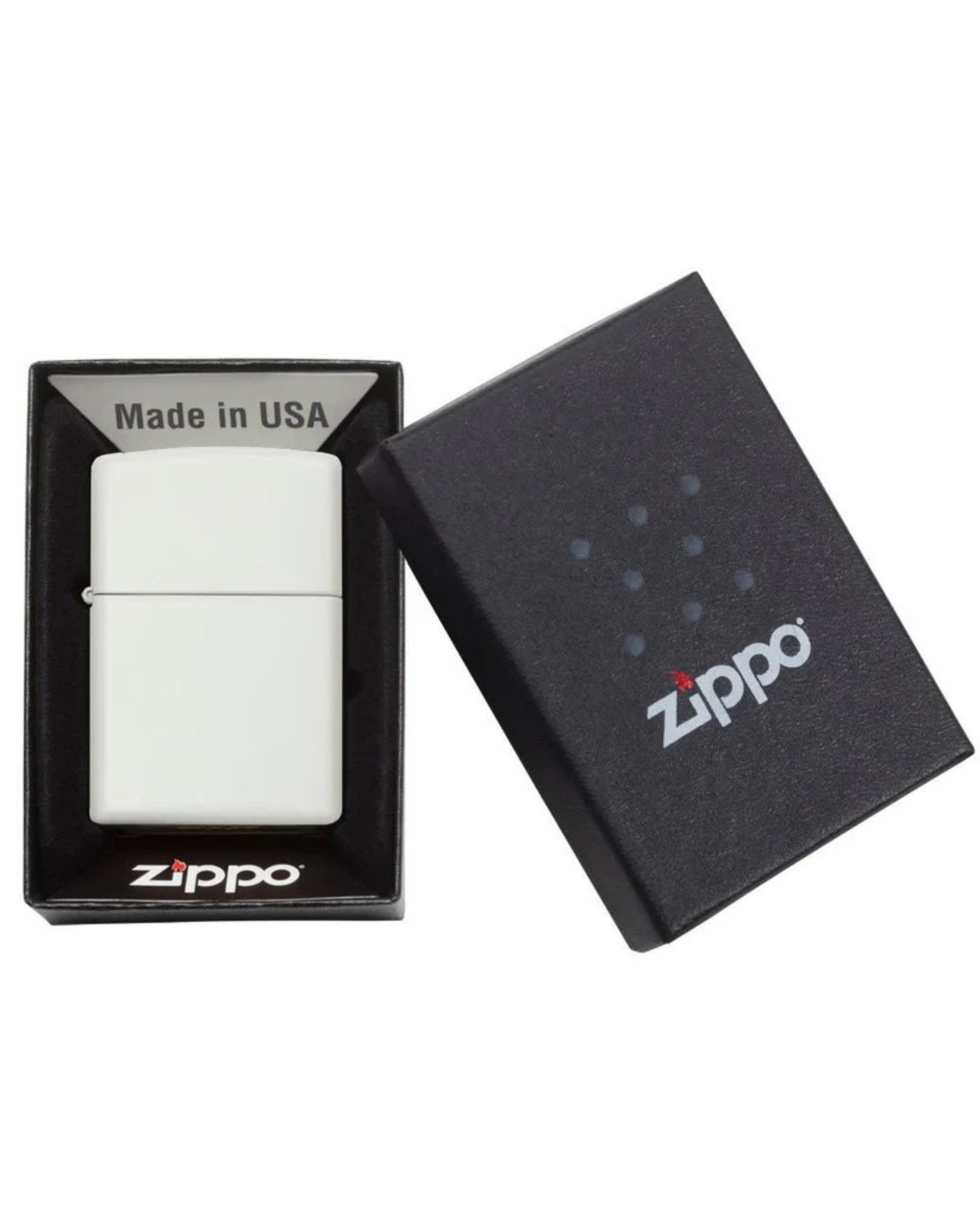 Zippo Antivento Ricaricabile Made In Usa Bianco Unisex
