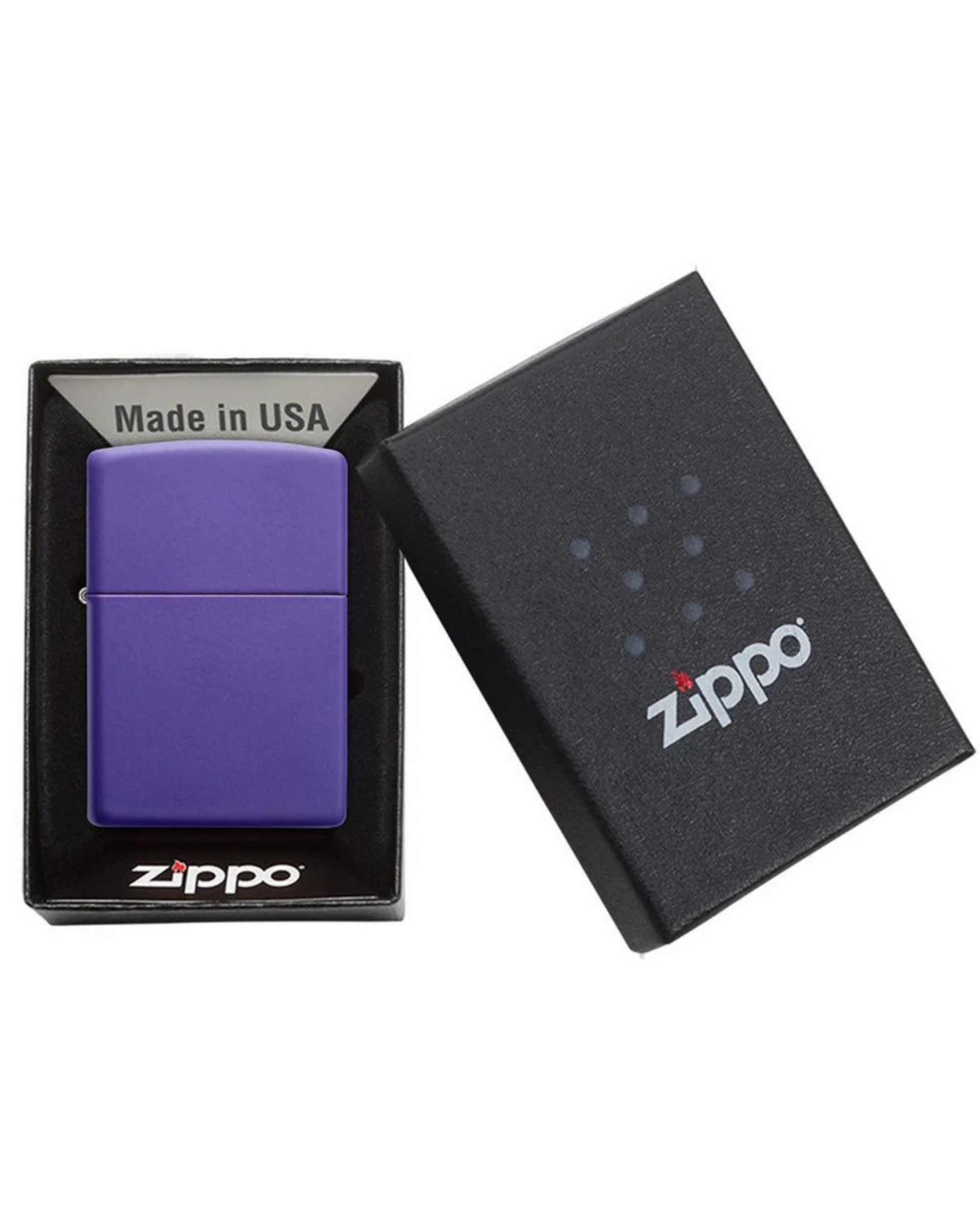 Zippo Antivento Ricaricabile Made In Usa Viola Unisex