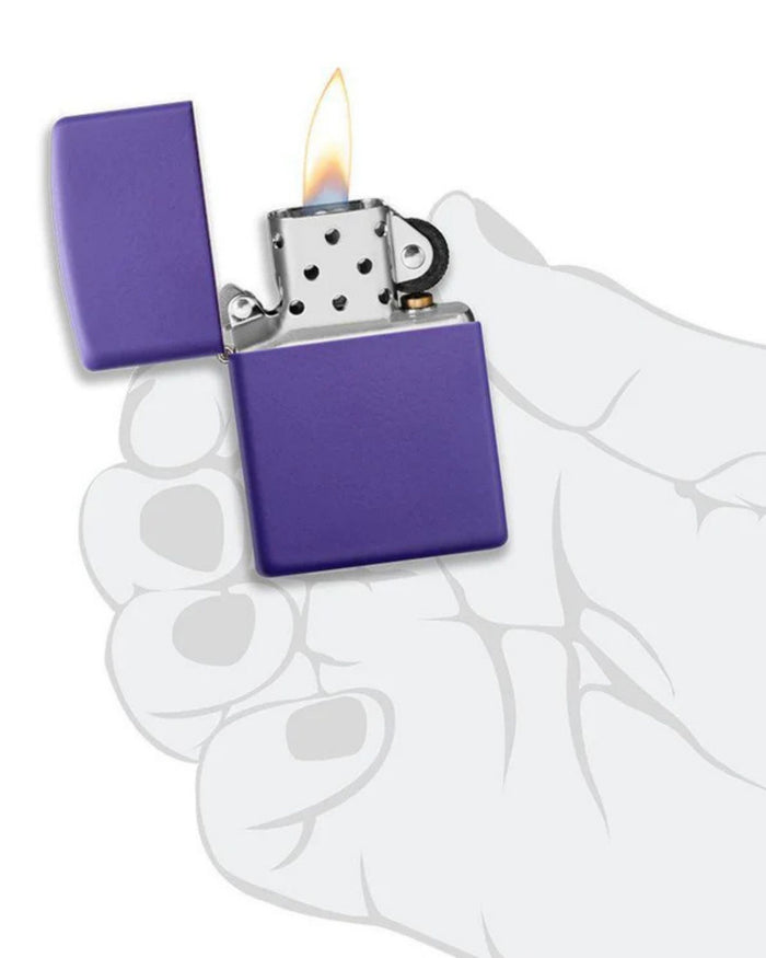 Zippo Antivento Ricaricabile Made In Usa Viola Unisex 6