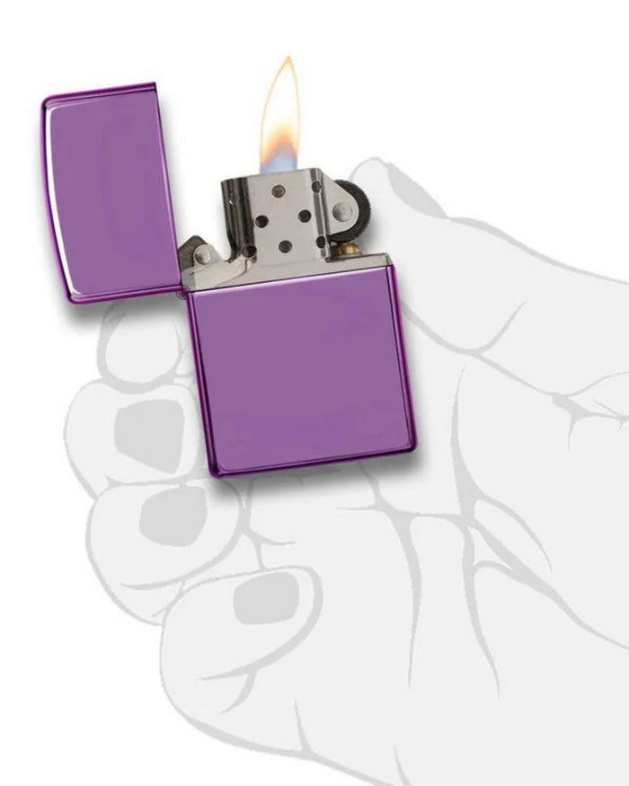 Zippo Antivento Ricaricabile Made In Usa Viola Unisex 3