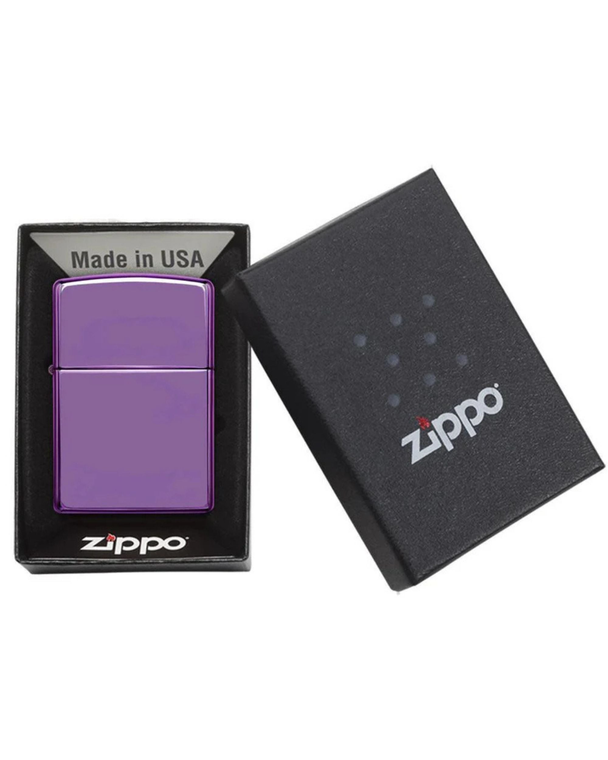 Zippo Antivento Ricaricabile Made In Usa Viola Unisex