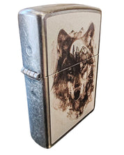 Zippo Ricaricabile Antivento Made In Usa Nel Box Regalo Argento Unisex 24L002 wolf