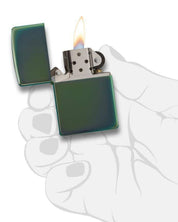 Zippo Antivento Ricaricabile Made In Usa Verde 28129