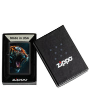 Zippo Accendino Antivento Made In Usa Ricaricabile Fiery Tiger Nero 46241