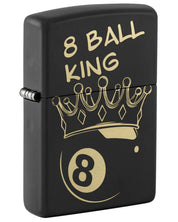 Zippo Accendino Antivento Made In Usa Ricaricabile '8 Ball' Nero Unisex