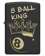 Zippo Accendino Antivento Made In Usa Ricaricabile '8 Ball' Nero Unisex