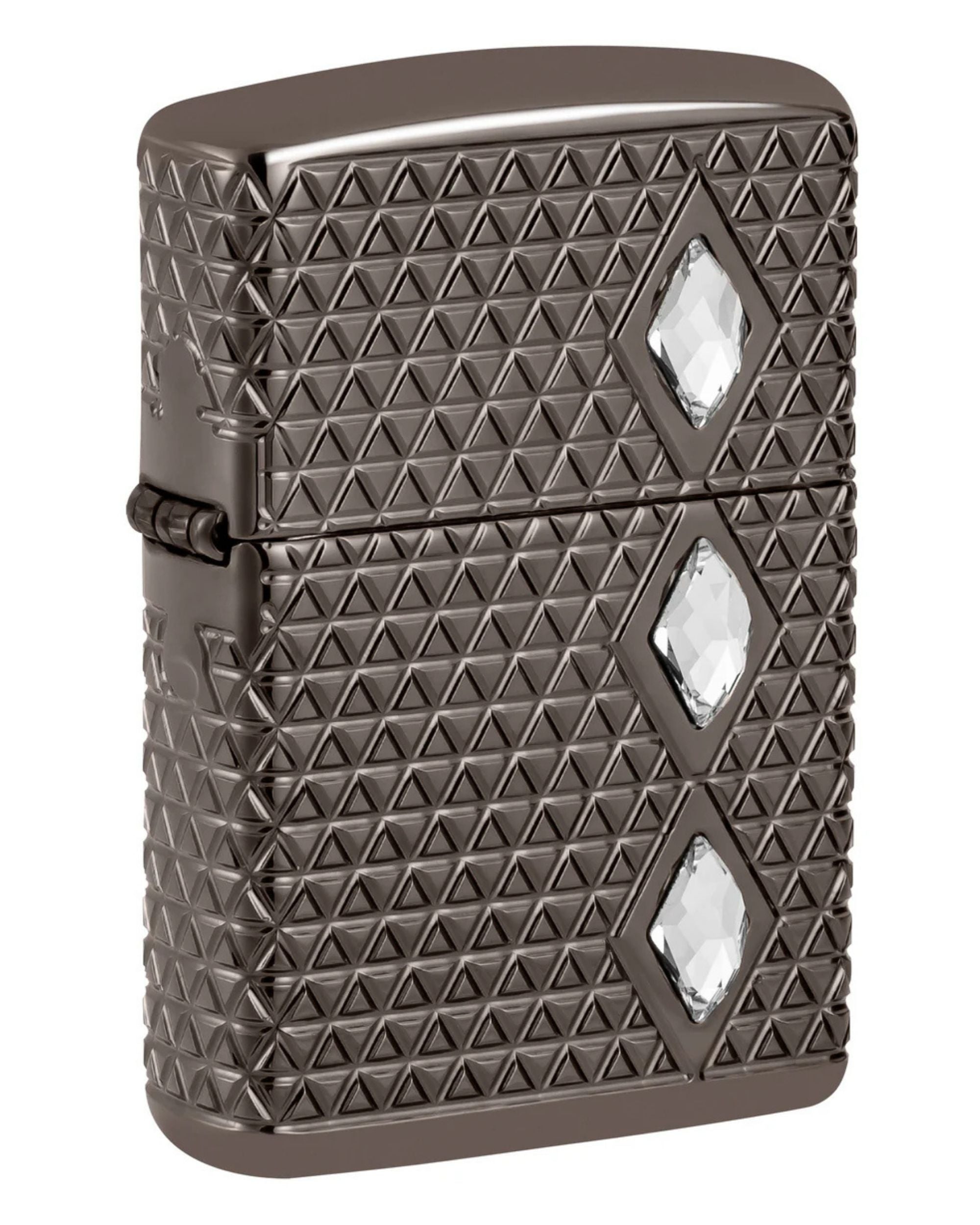 Zippo Antivento Made In Usa Ricaricabile Black Ice Nero pattern