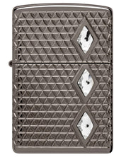 Zippo Antivento Made In Usa Ricaricabile Black Ice Nero pattern