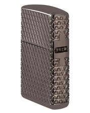 Zippo Antivento Made In Usa Ricaricabile Black Ice Nero pattern