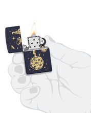 Zippo Antivento Made In Usa Ricaricabile Blu 46423