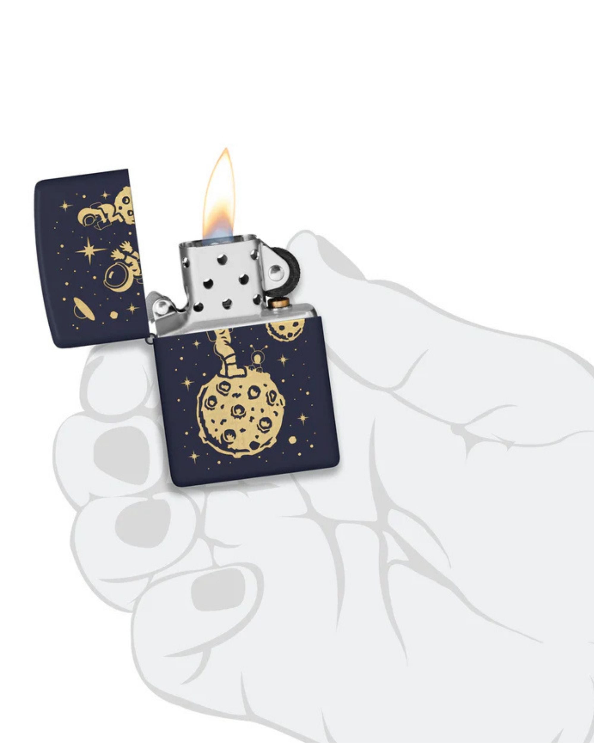 Zippo Antivento Made In Usa Ricaricabile Blu 46423