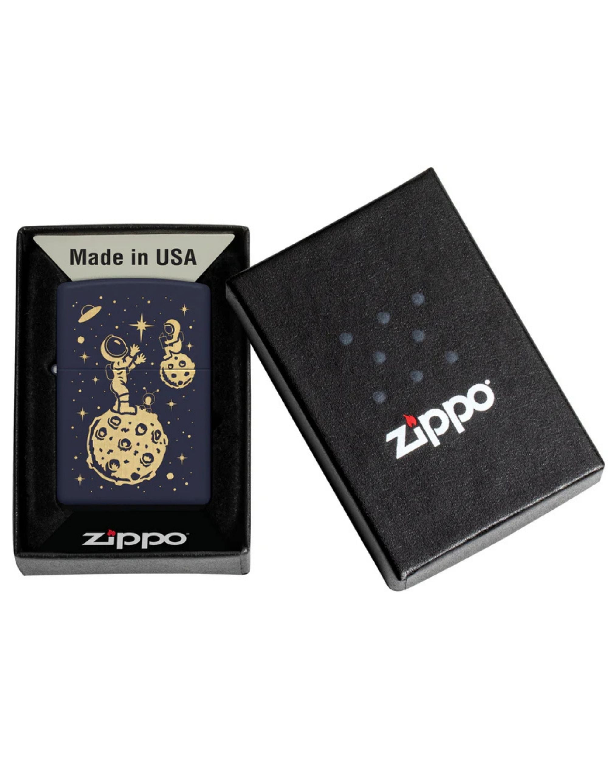 Zippo Antivento Made In Usa Ricaricabile Blu 46423