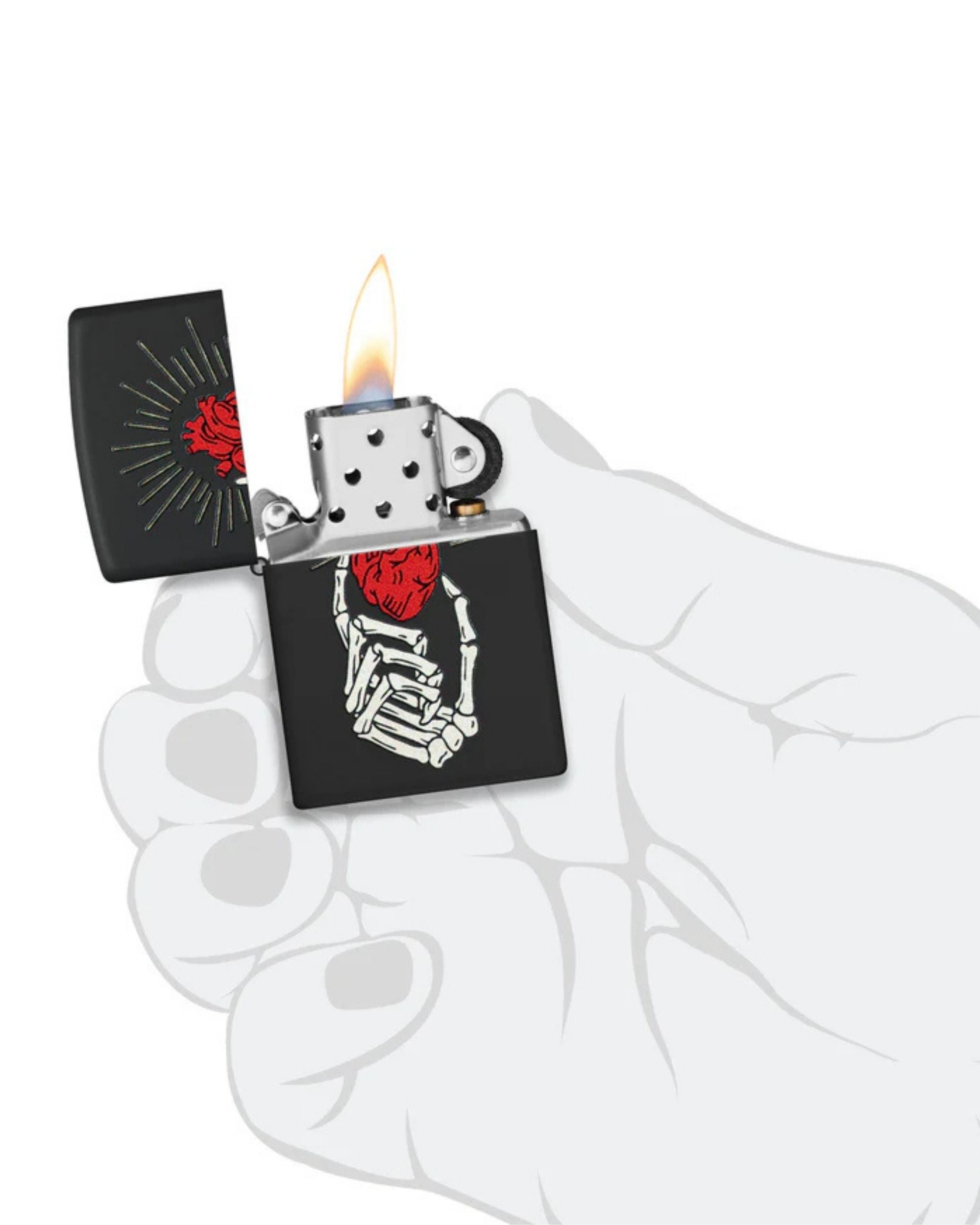 Zippo accendino Antivento Made In Usa Ricaricabile Nero Unisex