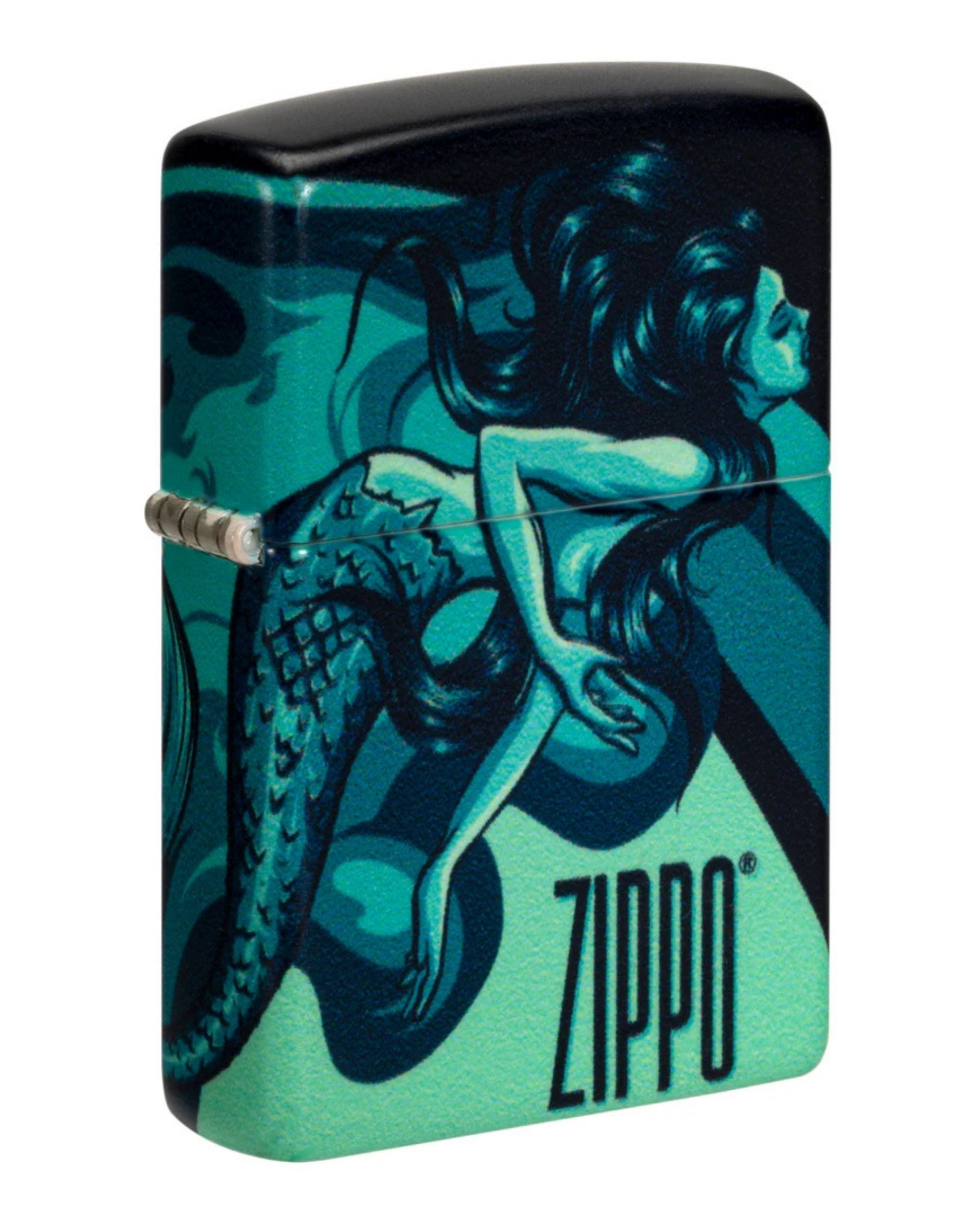 Zippo Antivento Ricaricabile Made In Usa Marmaid Sirena 48605