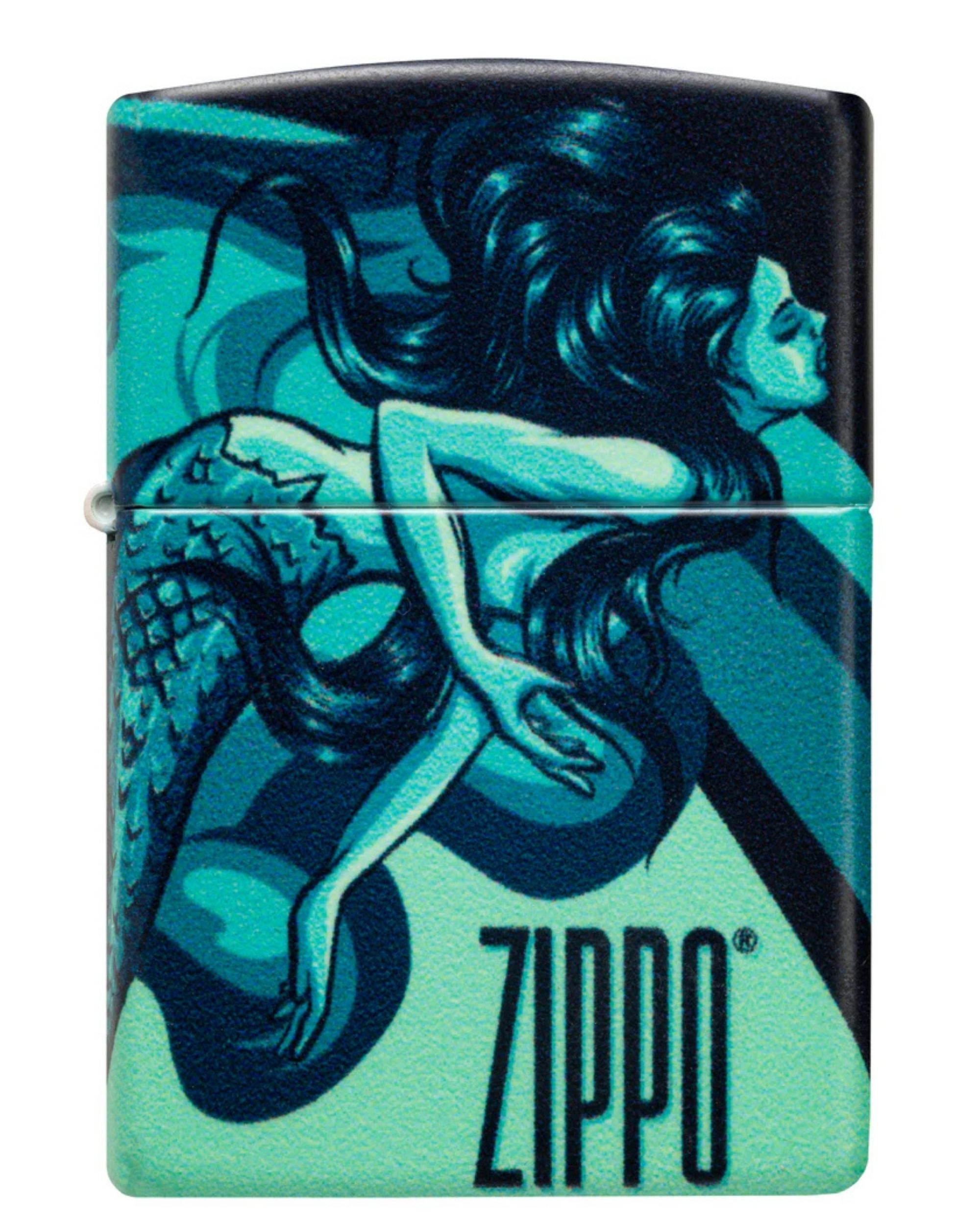 Zippo Antivento Ricaricabile Made In Usa Marmaid Sirena 48605
