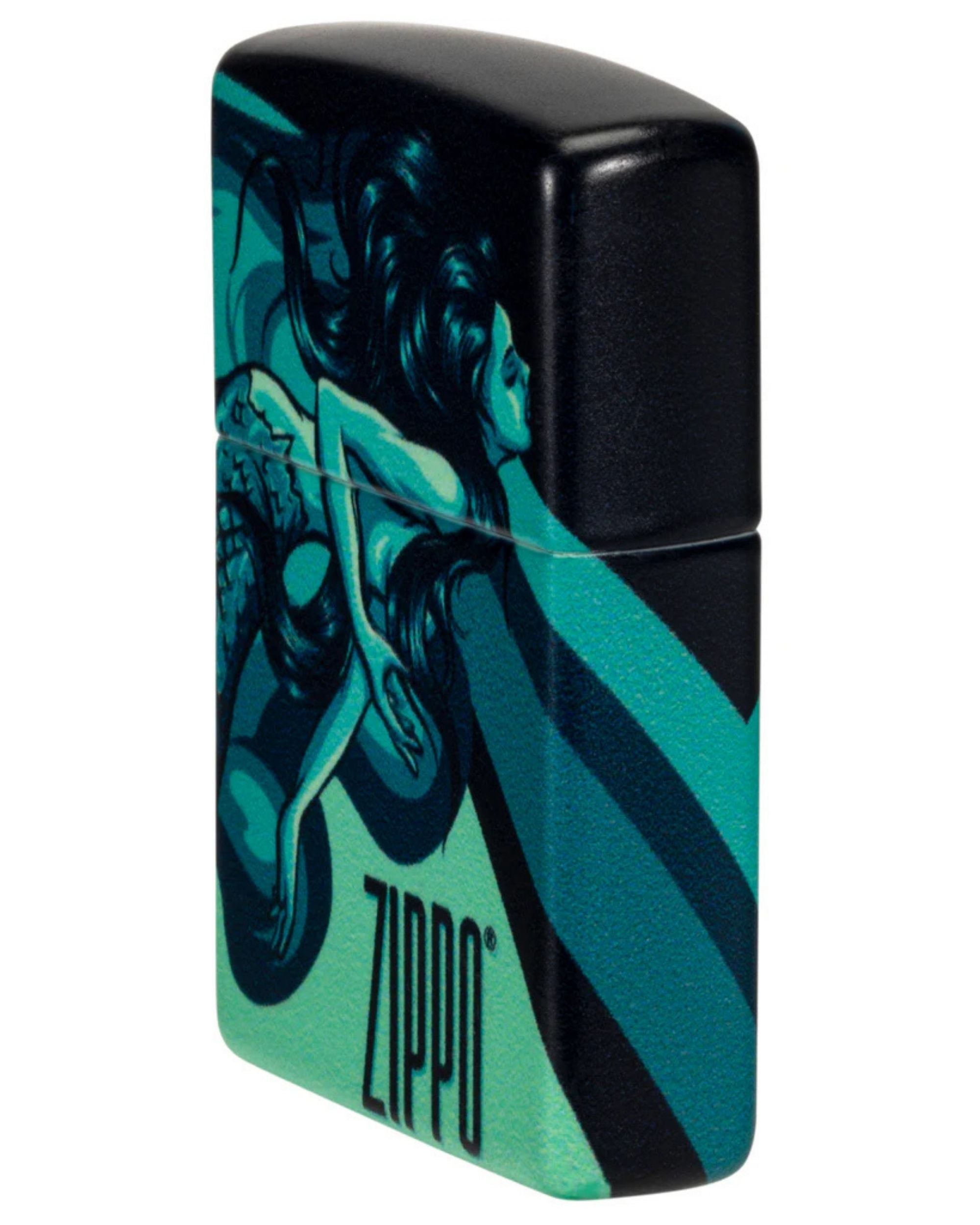 Zippo Antivento Ricaricabile Made In Usa Marmaid Sirena 48605