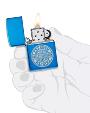Zippo Antivento Ricaricabile Made In Usa Blu Unisex