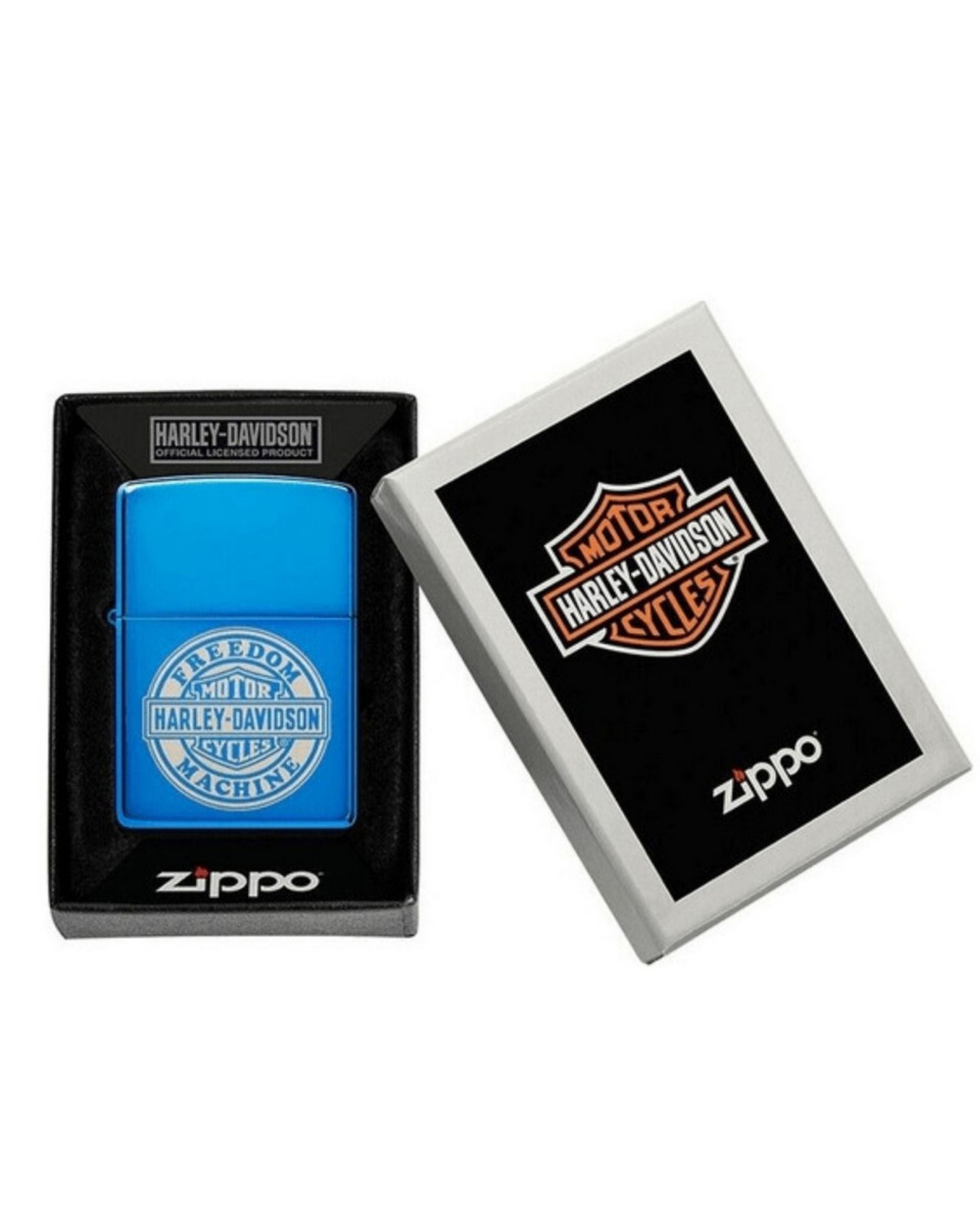 Zippo Antivento Ricaricabile Made In Usa Blu Unisex