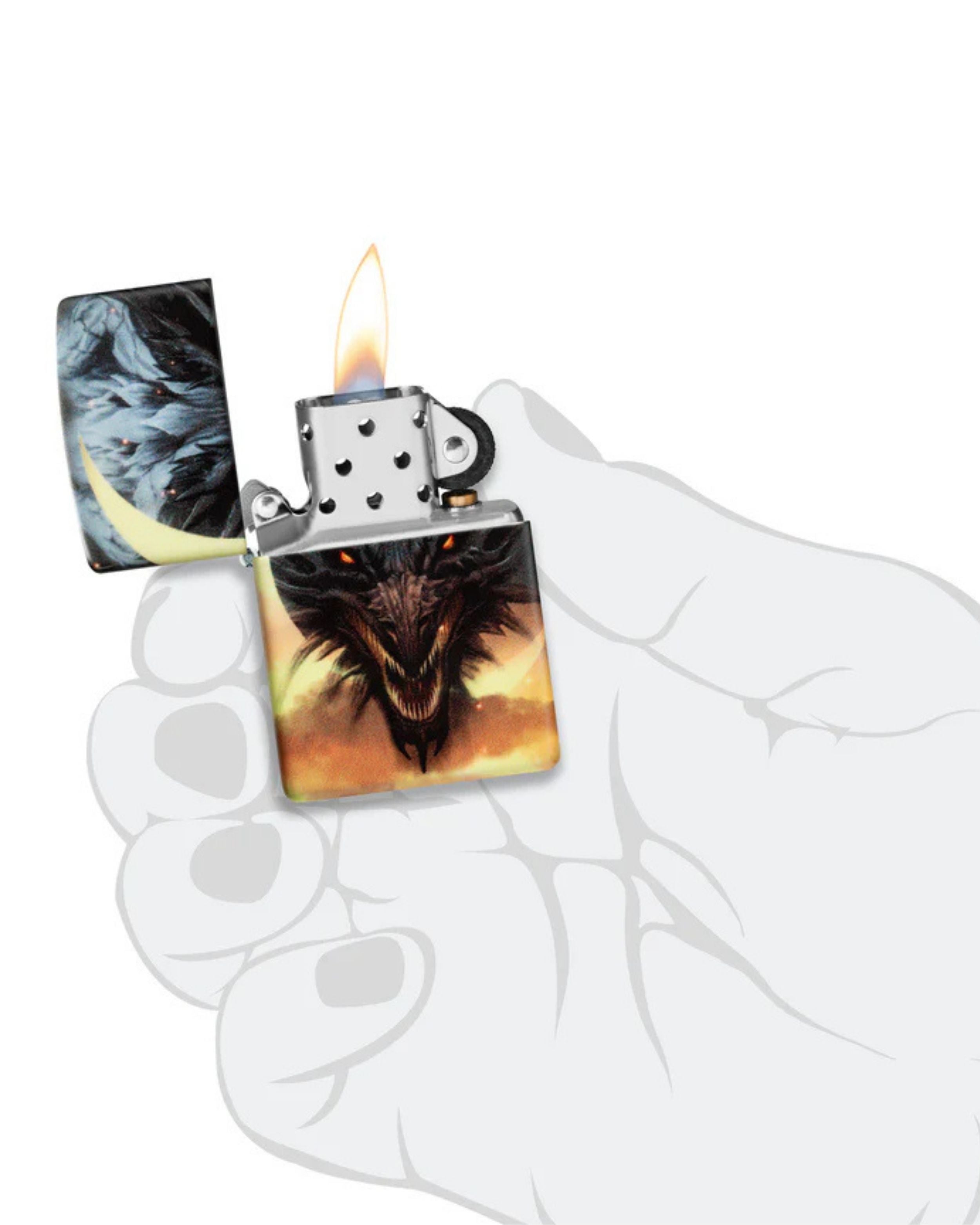 Zippo Antivento Ricaricabile Made In Usa Illumina Al Buio Multicolore Unisex