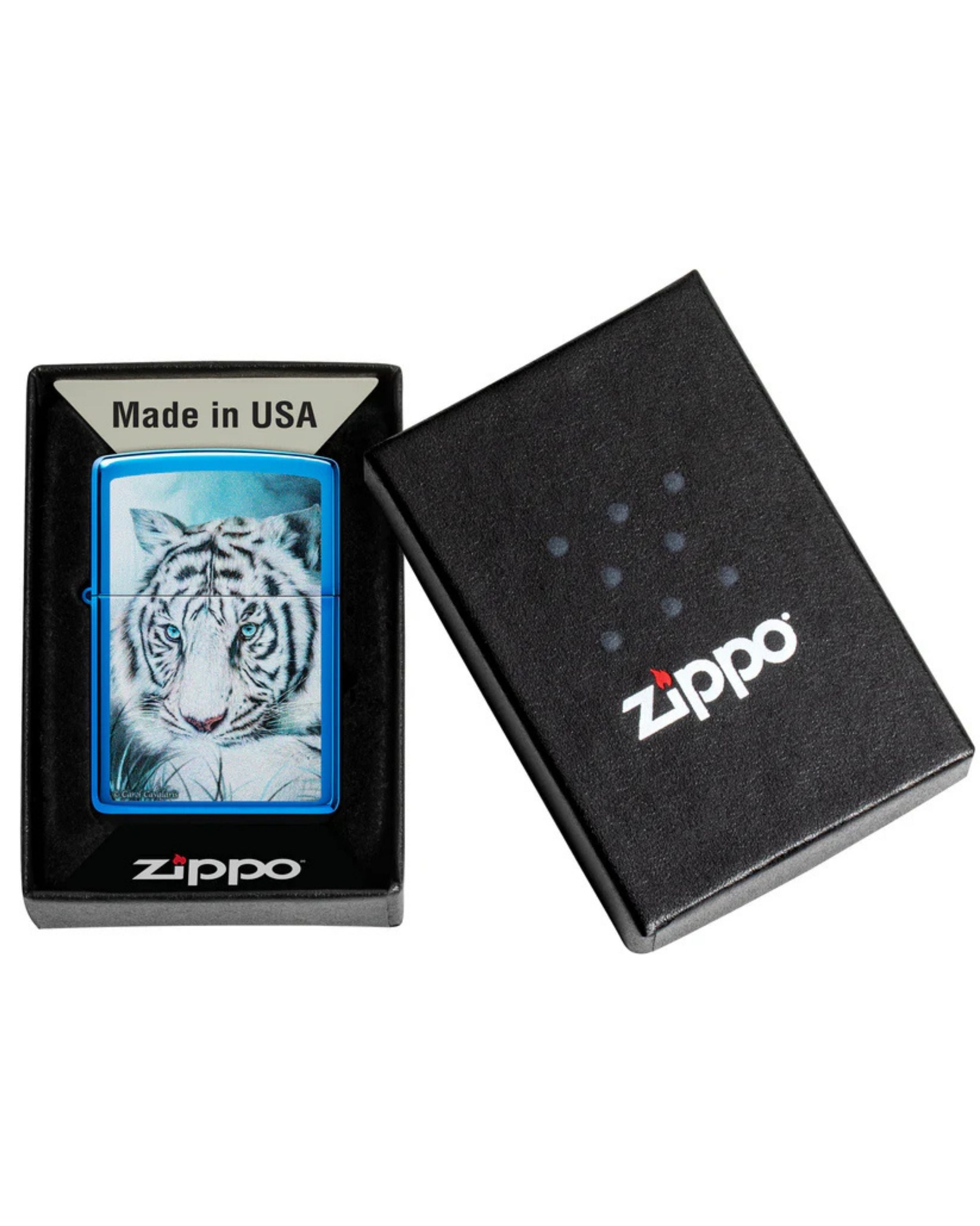 Zippo Antivento Ricaricabile Made In Usa Blu Unisex