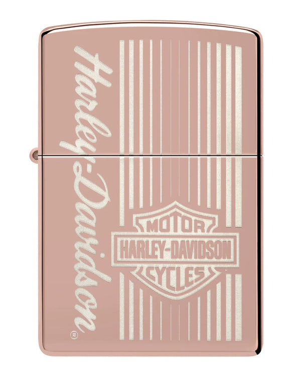 Zippo Antivento Ricaricabile Made In Usa High Polish Rose Gold Rosa Unisex-2