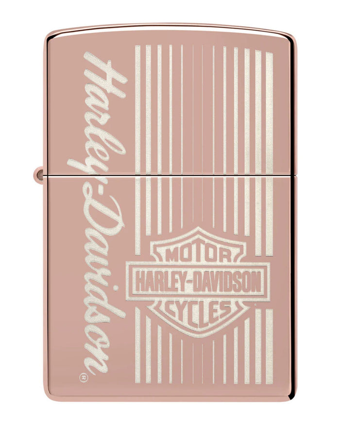 Zippo Antivento Ricaricabile Made In Usa High Polish Rose Gold Rosa Unisex 2