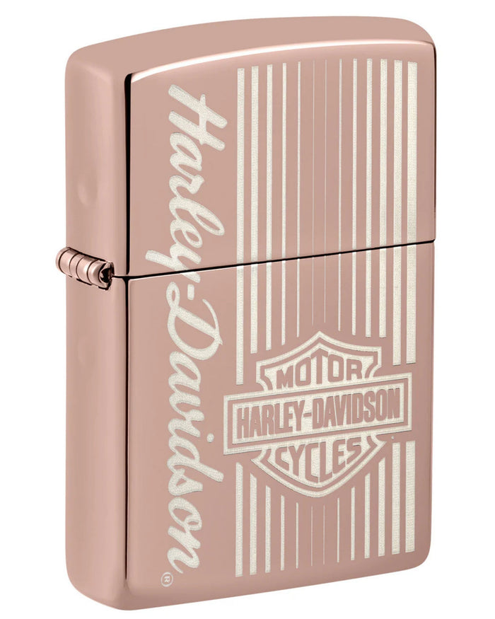 Zippo Antivento Ricaricabile Made In Usa High Polish Rose Gold Rosa Unisex 7