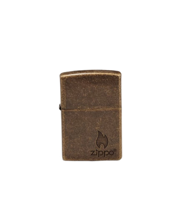 Zippo Logo Ottone Oro Unisex