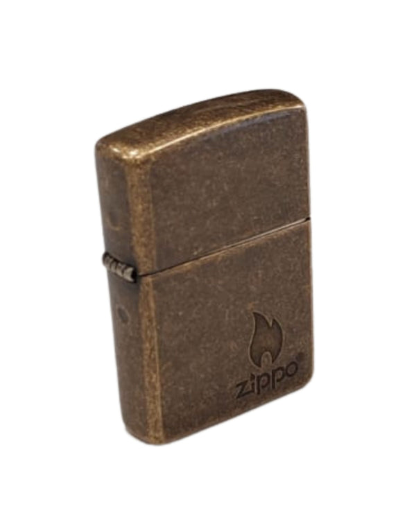 Zippo Logo Ottone Oro Unisex-2