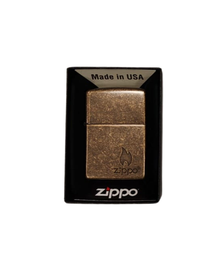 Zippo Logo Ottone Oro Unisex 3