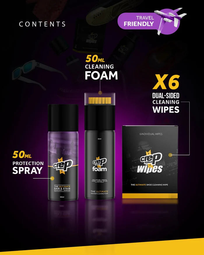 Crep Protect STARTER PACK 301430 travel kit cura scarpe sneakers detergente