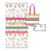 THUN Set Borsa pochette e telo mare Eleganza Esotica 100% COTONE - D003320