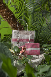 THUN Set Borsa Mare e Pochette 42x35x14 cm Eleganza esotica