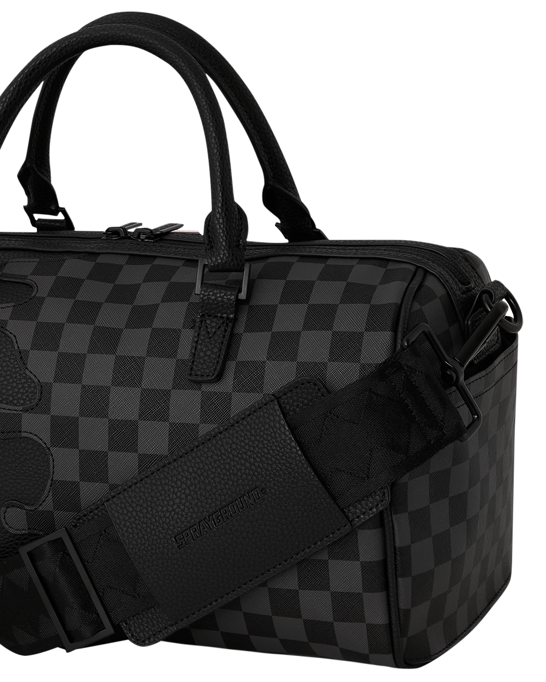 Sprayground Borsa Weekend Bag bauletto ecopelle UNFINISHED SHARK MINI DUFFEL