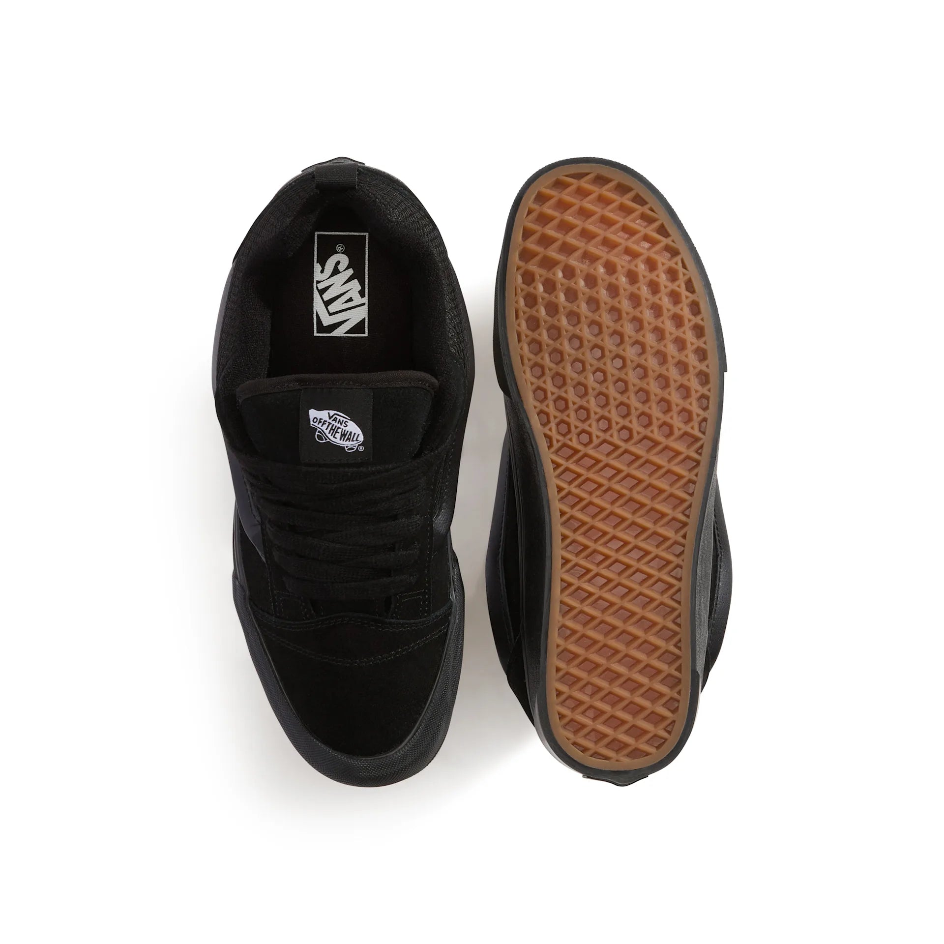 Vans Scarpe Basse Sneakers Knu Skool Donna Tomaia in Pelle Scamosciata Nero