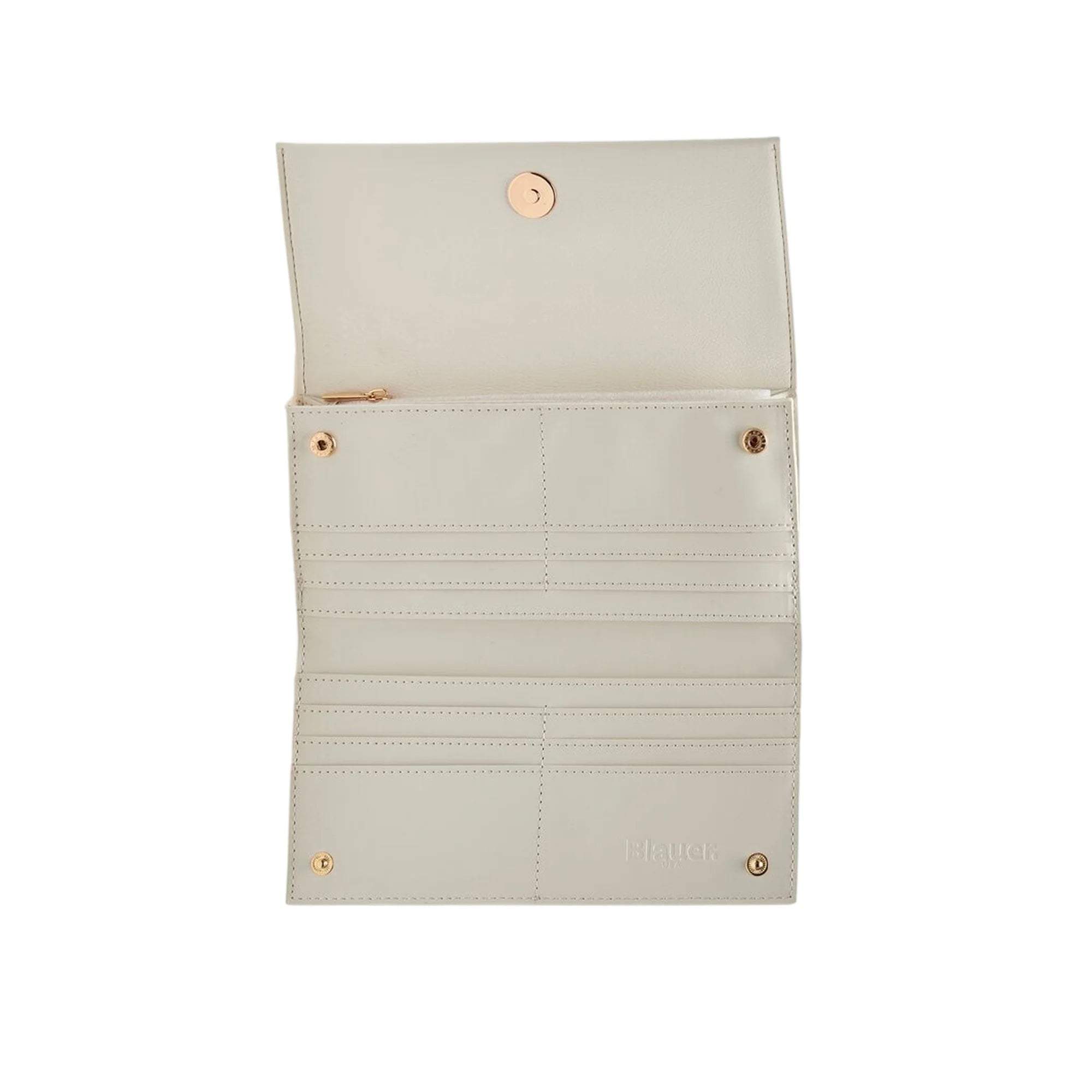 Blauer Portafoglio bottalato donna con Portamonete carte crema Donna 10x20 Cm Fenny03