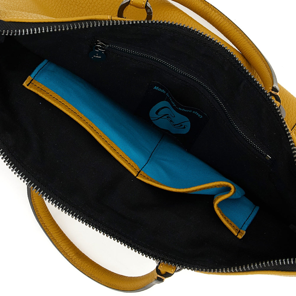 Gabs Borsa g3 plus Trasformabile zaino hobo spalla tote Giallo Miele Donna