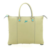 Gabs G3 Plus M Basic Borsa Zaino Trasformabile Shopper Tote Bauletto Pelle Celadon