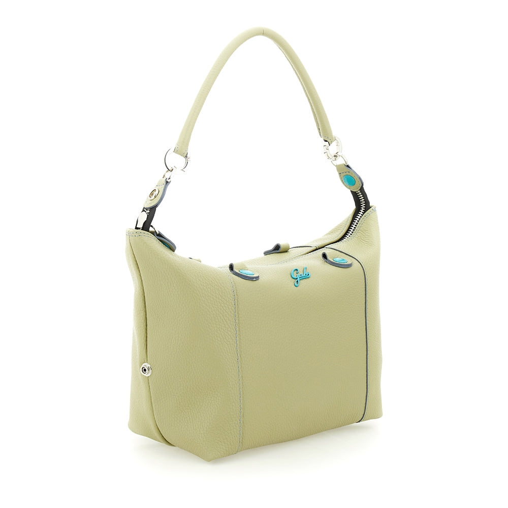 Gabs G3 Plus M Basic Borsa Zaino Trasformabile Shopper Tote Bauletto Pelle Celadon