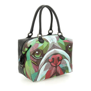 Gabs G3 Plus M Pet Borsa Zaino Trasformabile Shopper Tote Bauletto Pelle Bulldog verde