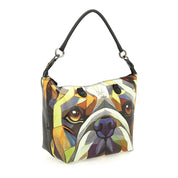 Gabs G3 Plus M Pet Borsa Zaino Trasformabile Shopper Tote Bauletto Pelle Bulldog giallo