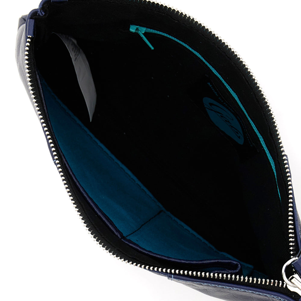 Gabs Borsa Pochette Tracolla Beyonce M Pelle Bull Basic BLU LUCIDA glossy