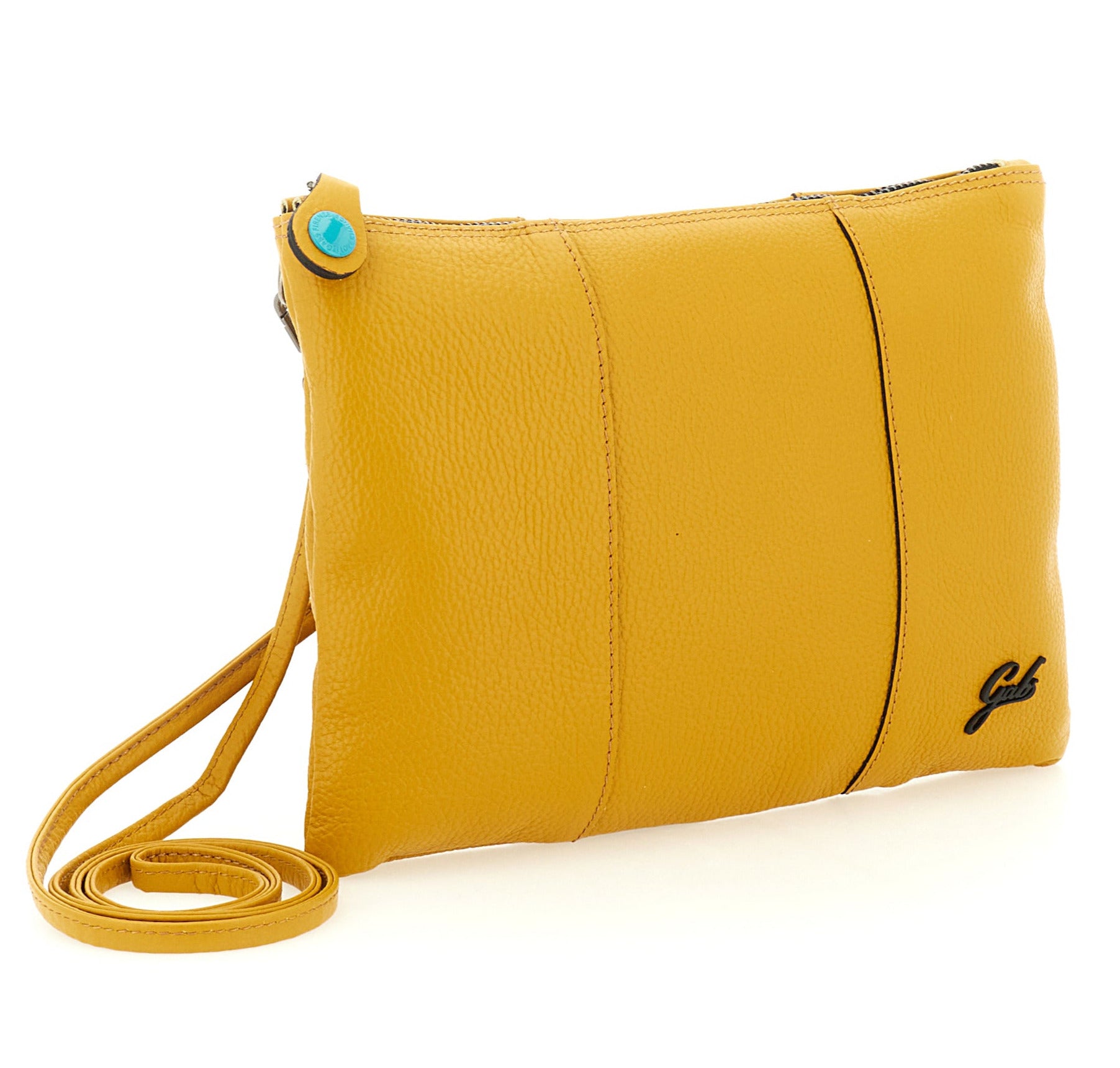 Gabs Borsa Pochette Beyonce M Tracolla in Pelle Bull Black orzo giallo