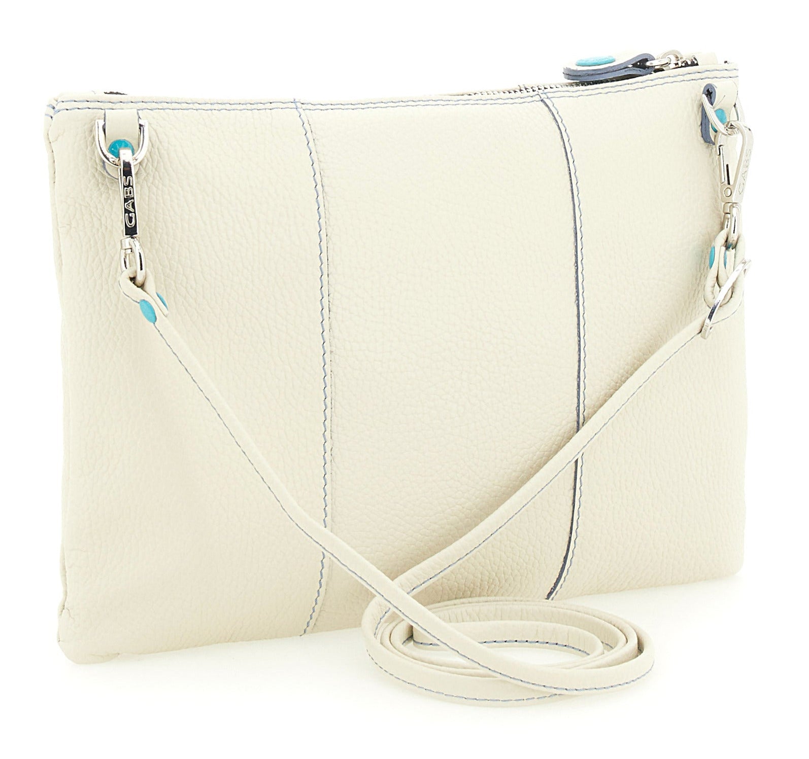 Gabs Borsa Pochette Beyonce M con Tracolla in Pelle Bianco panna Donna