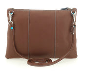 Gabs Borsa Pochette Beyonce M Tracolla in Pelle Logo azzurro CUOIO SCURO