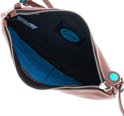 Gabs Borsa Pochette Beyonce M Tracolla in Pelle Logo azzurro CUOIO SCURO