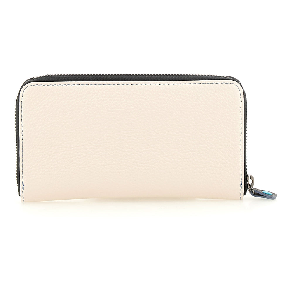 Gabs Portafoglio portamonete slot card zip around Pelle Gmoney17 Bull Basic - PANNA