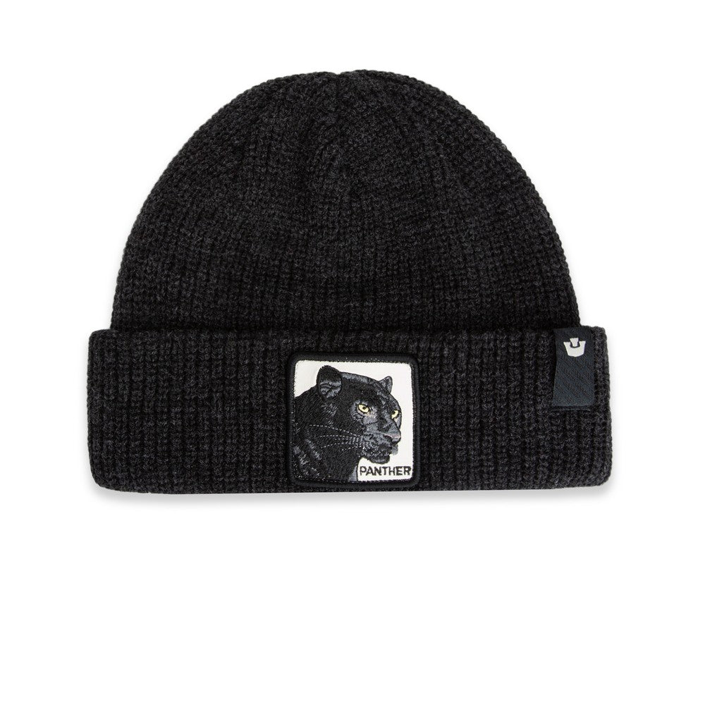 Goorin Bros. Cuffia Beanie 'The Panther' in Misto Acrilico Nero Unisex
